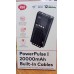 itel powerpulse 20000mah built-in cables