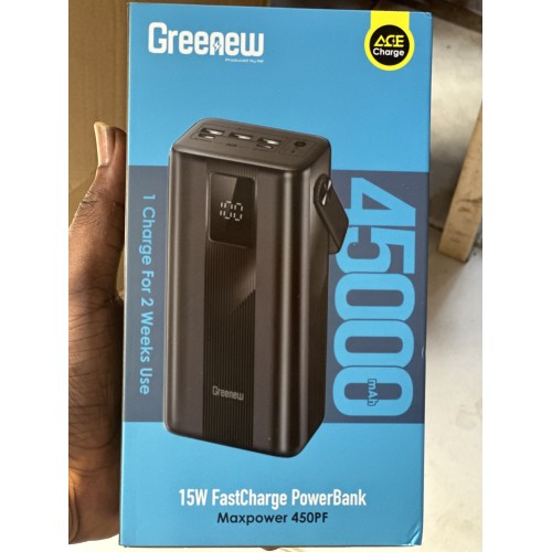 itel 45000mAh Greenew 15w Fast Charge Power Bank